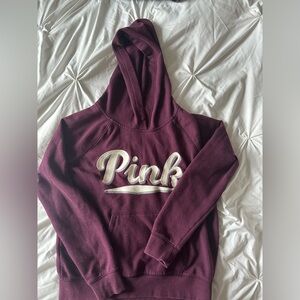 Victoria's Secret PINK Hoodie Sweatshirt in Burgundy
